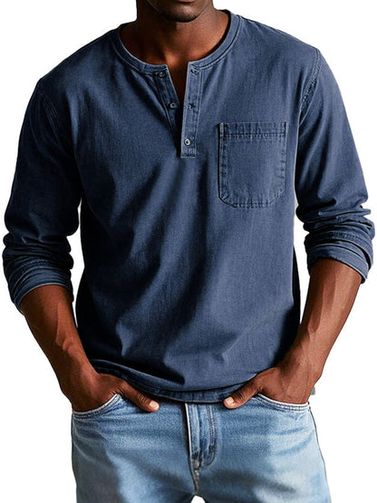 Thomas - Chemise Vintage À Manches Longues
