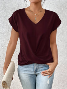 Sophie - T-shirt décontracté à Col Cœur
