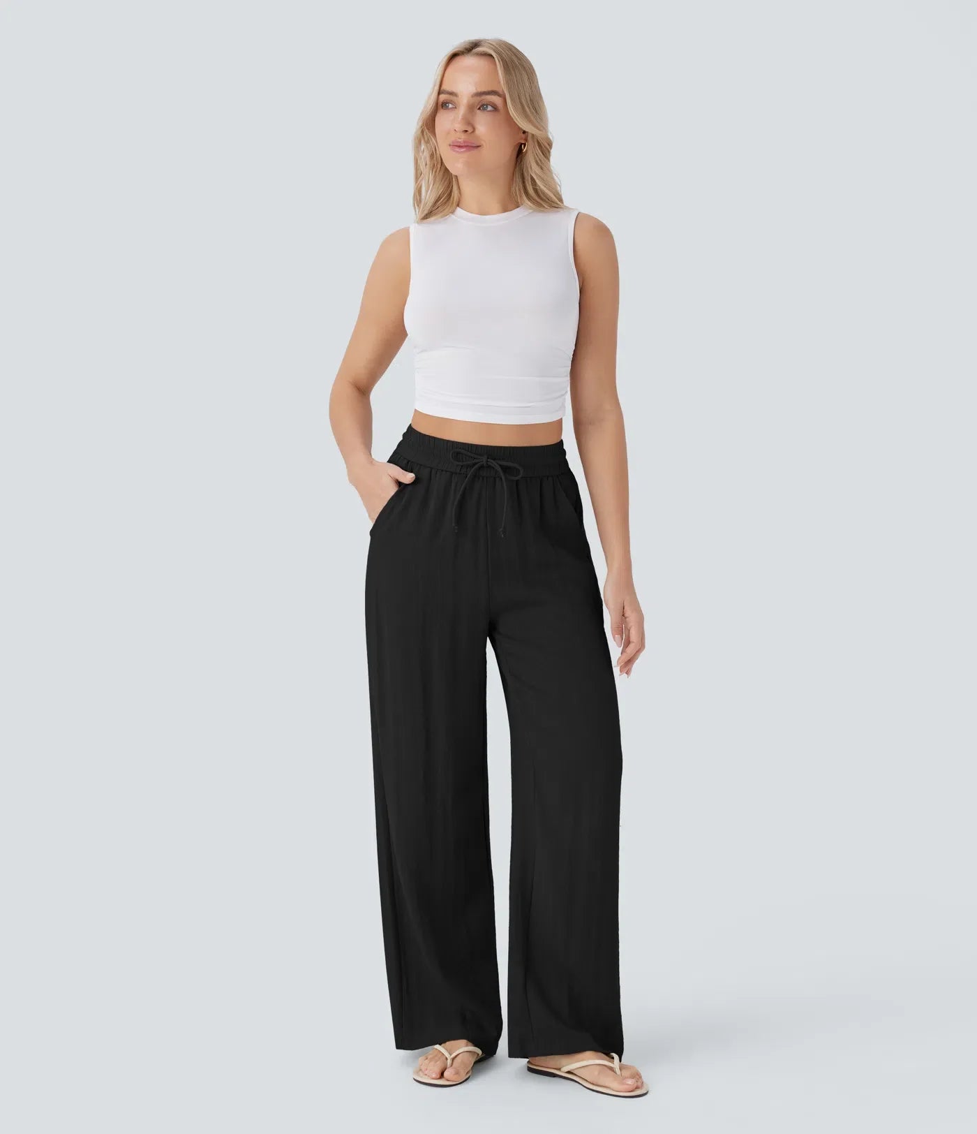 Lisa | Pantalon En Lin Léger Et Élégant