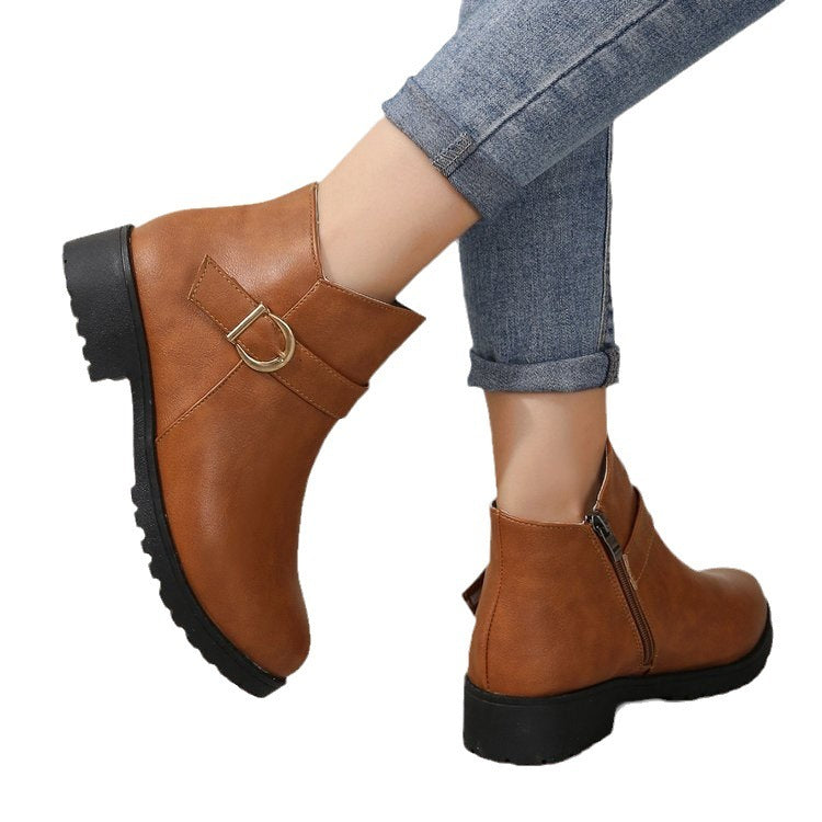 Bottines Courtes à Talon Épais - Piedis LTD Bottines Courtes à Talon Épais Bottines Piedis LTD Noir / 36 Piedis LTD Bottines