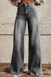 Susy | Pantalon Large En Jean Style Décontracté
