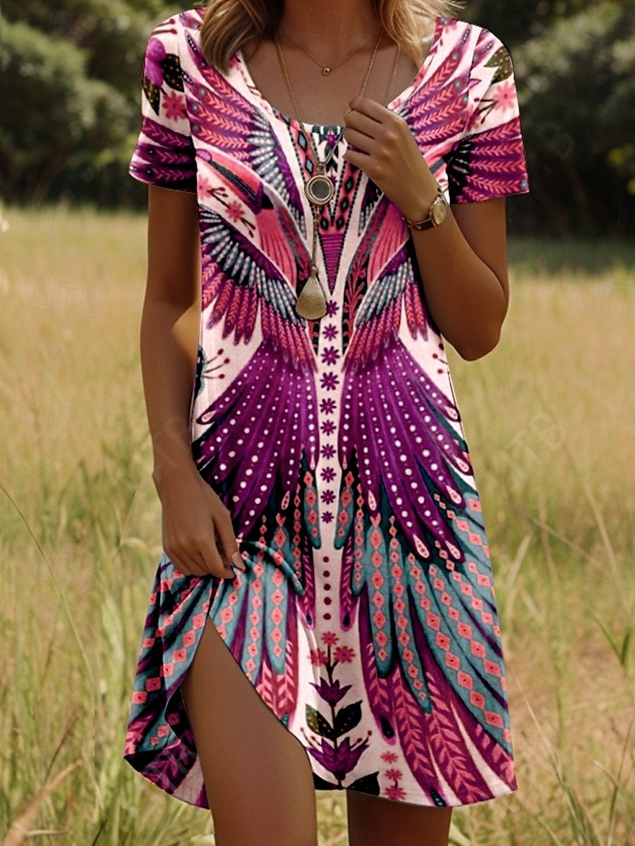 Aada | Robe Légère À Imprimé Bohème Pour L'Été