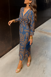 Elenya | Robe Élégante à Imprimé Rétro