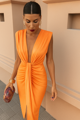 Élina | Robe Longue Plissée Et Fluide
