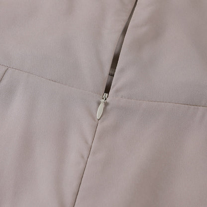 Liora | Robe Midi Élégante À Bretelles Et Décolleté En V