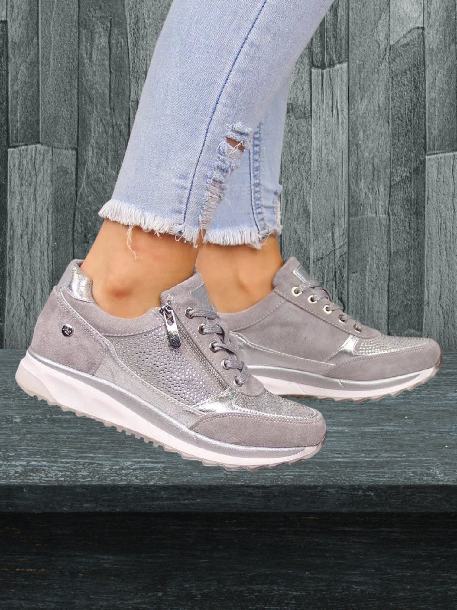 Lindy | Baskets Orthopédiques Zippées Pour Femme À Maintien Léger