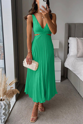 Elsa - Robe Maxi Plissée 