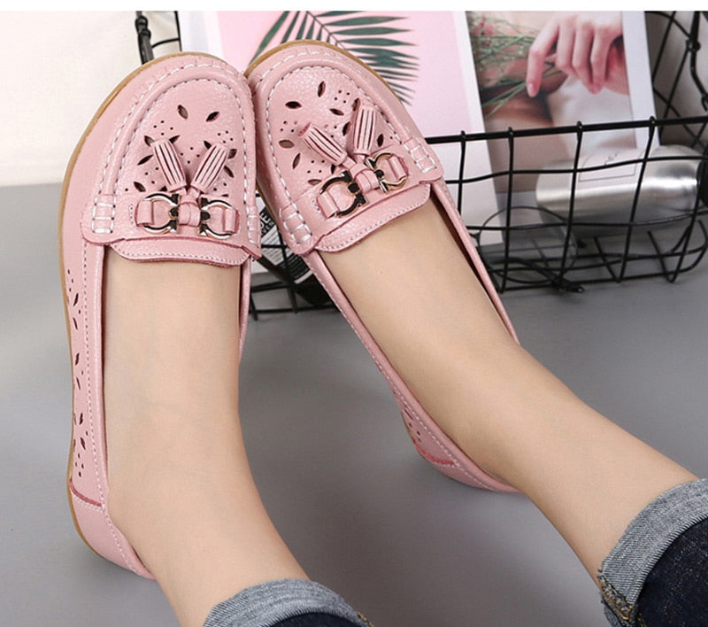 Mocassins Respirants À Enfiler Pour Femme