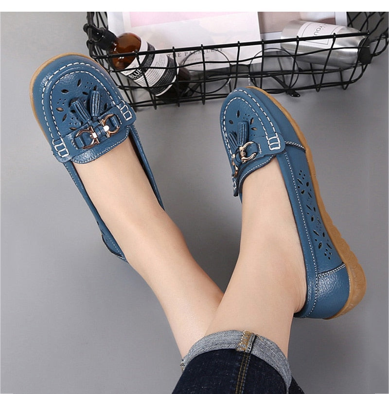 Mocassins Respirants À Enfiler Pour Femme