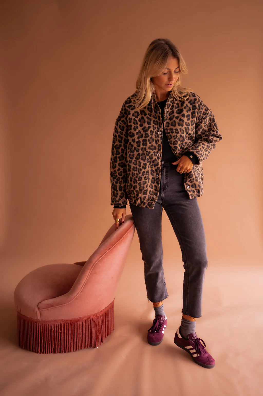 Veste Bomber Léopard
