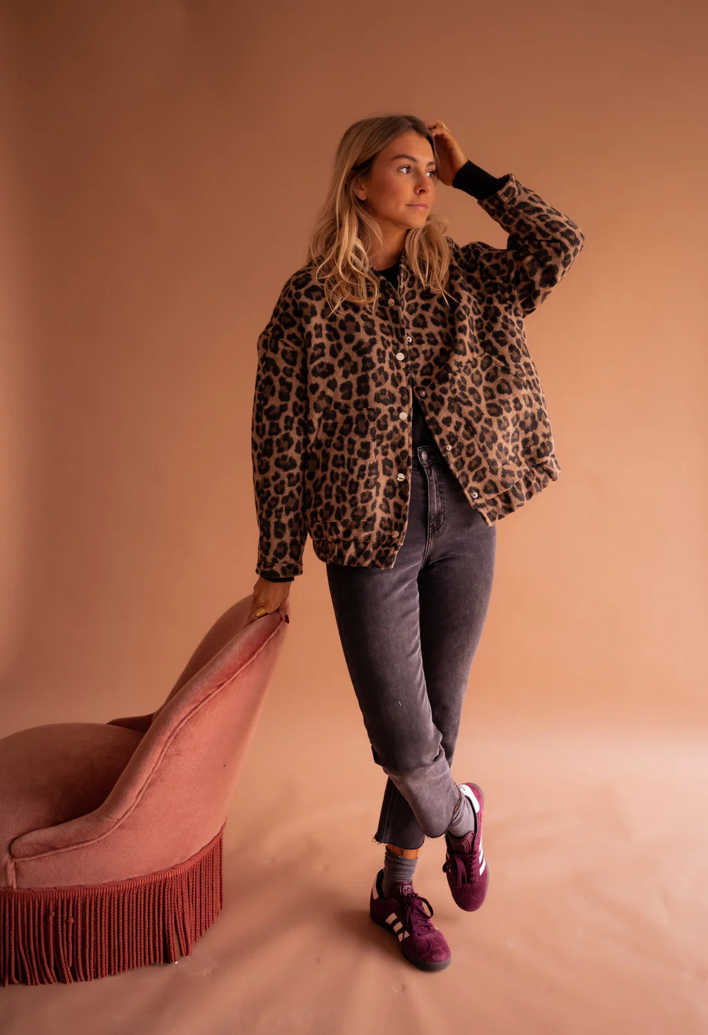 Veste Bomber Léopard