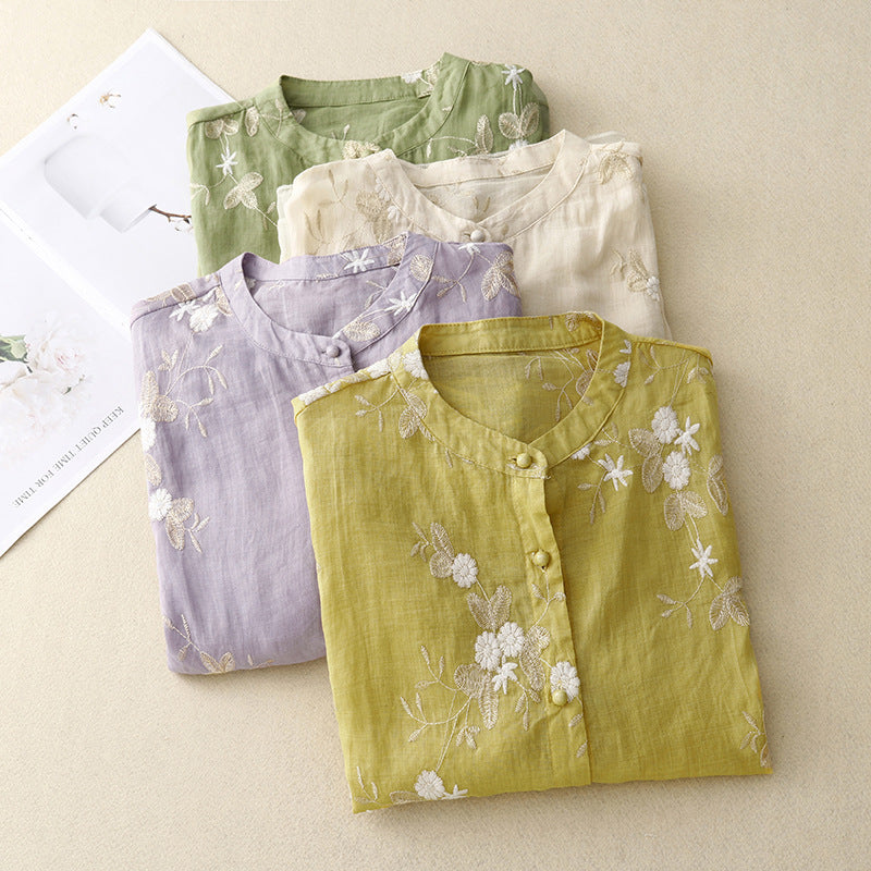 Laurienne – Blouse Brodée