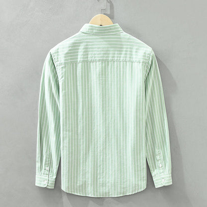 Maréa | Chemise D’Été En Lin Rayé Haut De Gamme