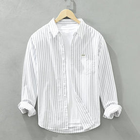 Maréa | Chemise D’Été En Lin Rayé Haut De Gamme