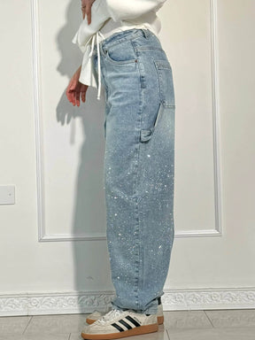 Calypso | Pantalon Taille Haute Jambes Larges Avec Poches