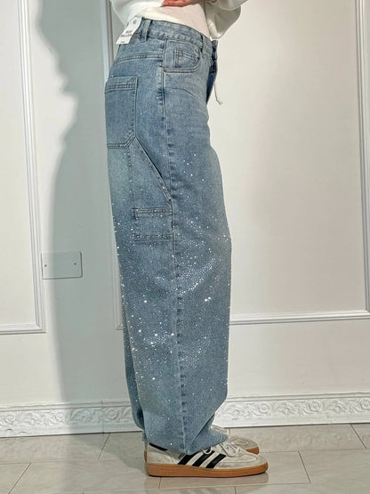 Calypso | Pantalon Taille Haute Jambes Larges Avec Poches