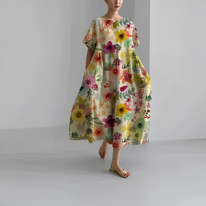 Amelia | Robe Bohème À Fleurs