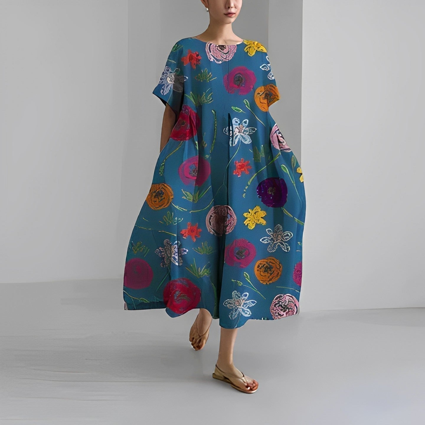 Amelia | Robe Bohème À Fleurs