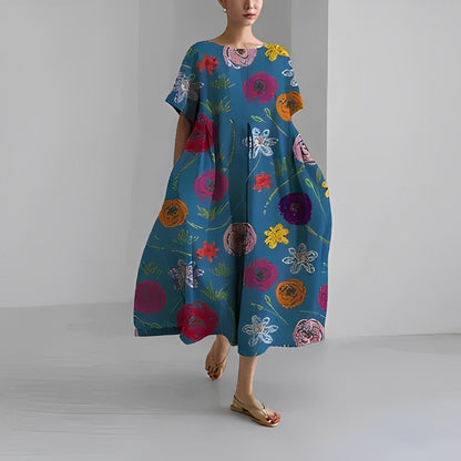 Amelia | Robe Bohème À Fleurs