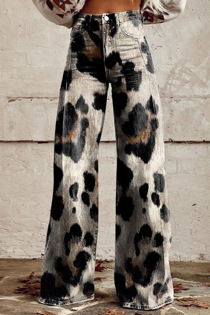 Bea | Jean À Imprimé Léopard Pour Un Look Audacieux