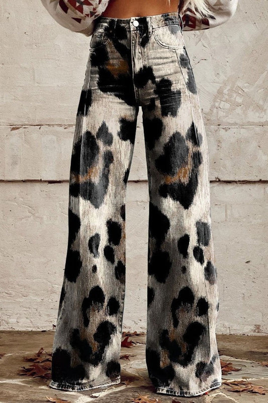 Bea | Jean À Imprimé Léopard Pour Un Look Audacieux