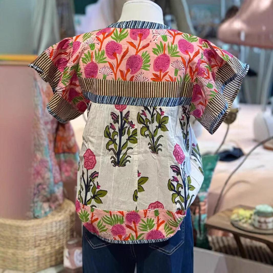 Uriella | Blouse Bohème Brodée Décontractée