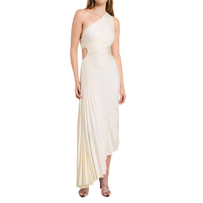 Zarelia | Robe Midi Plissée Asymétrique