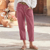 Mara | Pantalon Décontracté En Coton Avec Poches