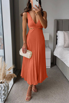 Elsa - Robe Maxi Plissée 