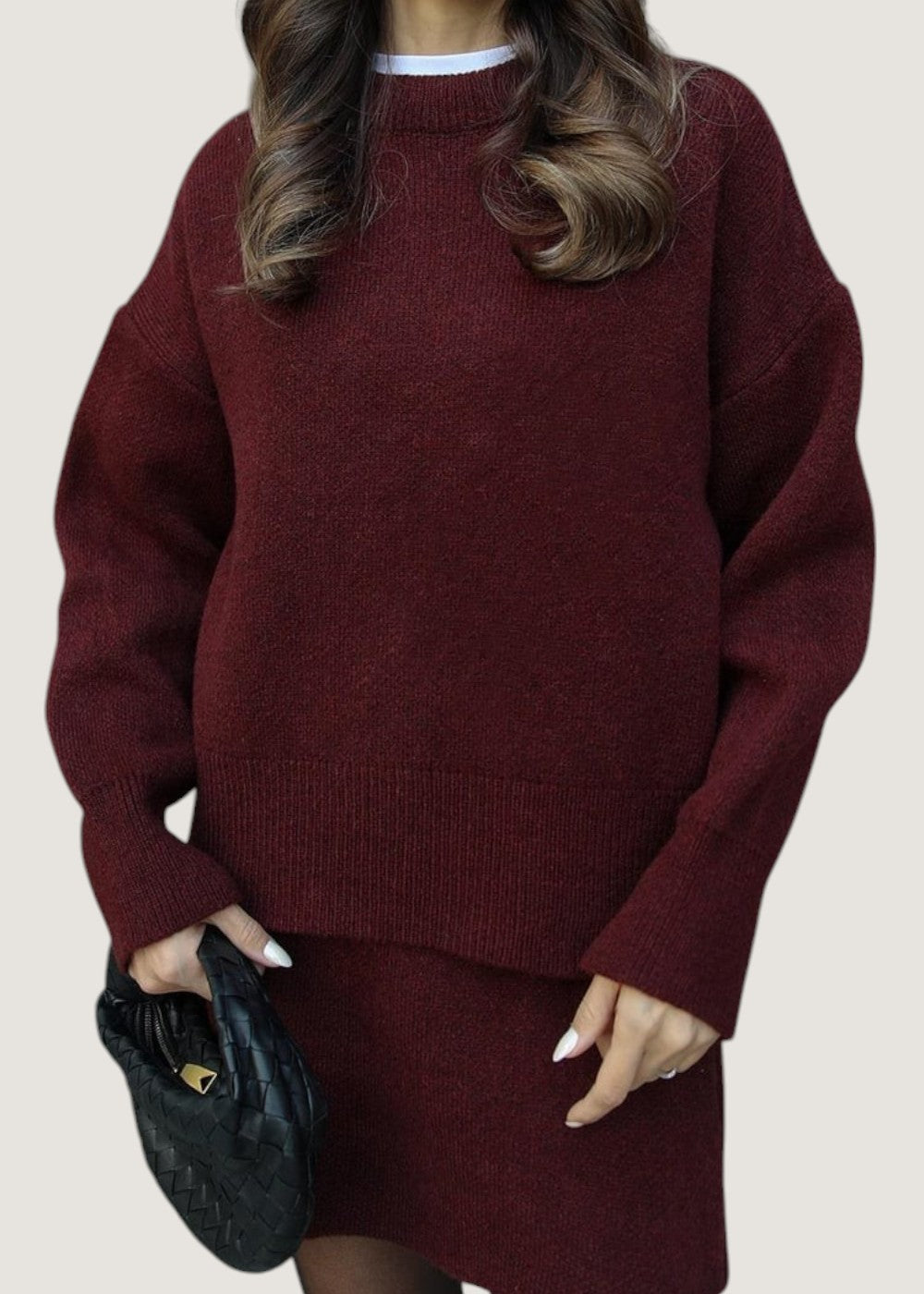 Gina | Ensemble Tricot Douillet Pour L’Hiver Avec Jupe Et Pull