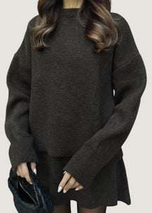 Gina | Ensemble Tricot Douillet Pour L’Hiver Avec Jupe Et Pull