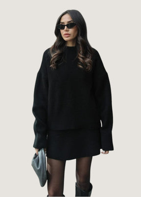 Gina | Ensemble Tricot Douillet Pour L’Hiver Avec Jupe Et Pull