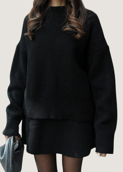 Gina | Ensemble Tricot Douillet Pour L’Hiver Avec Jupe Et Pull