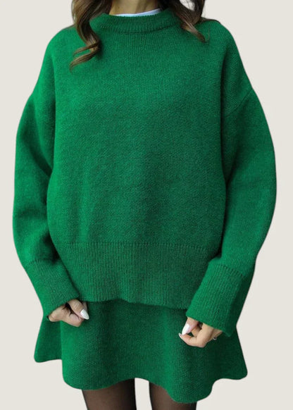 Gina | Ensemble Tricot Douillet Pour L’Hiver Avec Jupe Et Pull