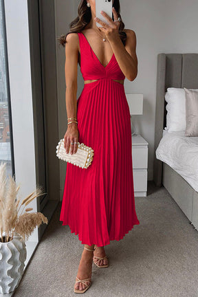 Elsa - Robe Maxi Plissée 