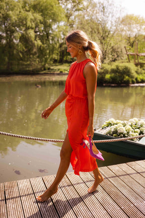 Hollie | Robe Midi Légère Sans Manches Pour L’Été