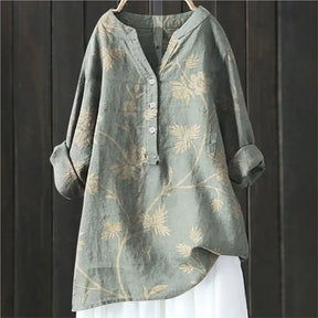 Martha | Blouse Longue Fleurie À Coupe Fluide Et Tissu Aéré