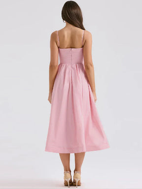 Corren | Robe Midi À Bretelles Et Encolure Ronde