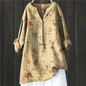 Martha | Blouse Longue Fleurie À Coupe Fluide Et Tissu Aéré