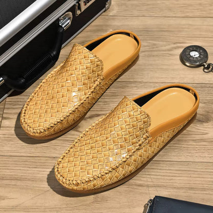Francis | Mules en Cuir Tressé pour Homme au Confort Haut de Gamme