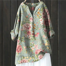 Martha | Blouse Longue Fleurie À Coupe Fluide Et Tissu Aéré