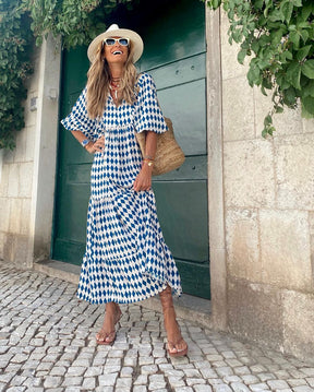 Melissa | Robe Maxi Bohème Avec Décolleté En V