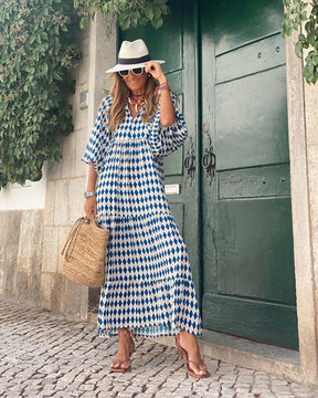 Melissa | Robe Maxi Bohème Avec Décolleté En V