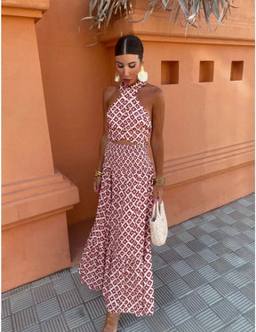Serina | Robe Midi Froncée à Épaules Dénudées