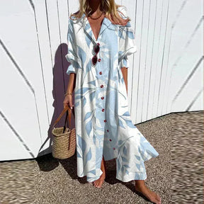 Elvina | Robe Bohème Élégante et Fluide pour Femme
