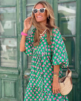 Melissa | Robe Maxi Bohème Avec Décolleté En V