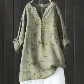Martha | Blouse Longue Fleurie À Coupe Fluide Et Tissu Aéré