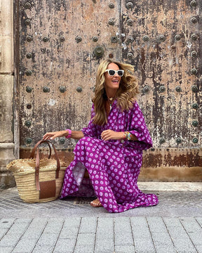 Melissa | Robe Maxi Bohème Avec Décolleté En V