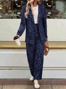 Loungewear Club – Ensemble Élégant à Imprimé Léopard