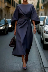 Sonia | Robe Élégante Avec Manches Lanterne